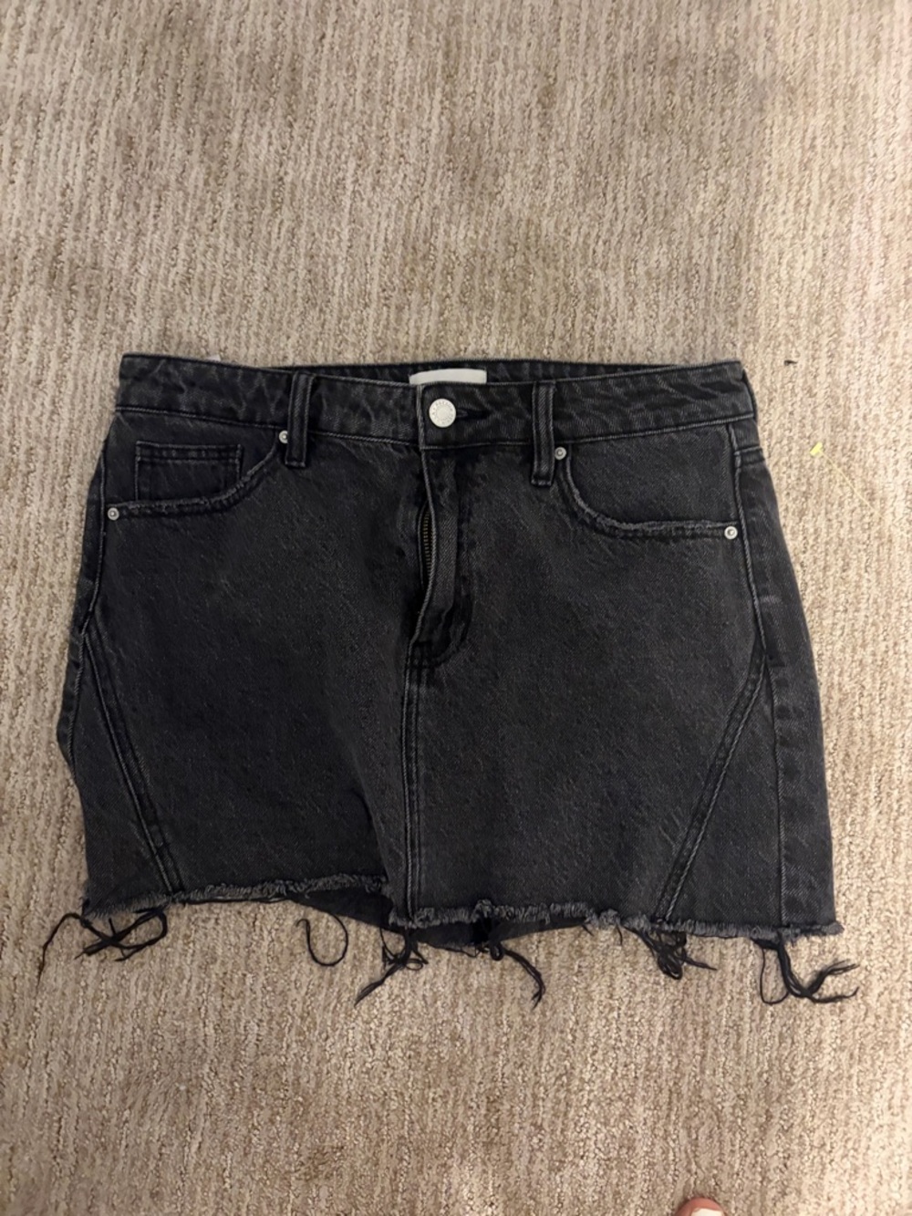 PacSun Black Denim Mini Skirt